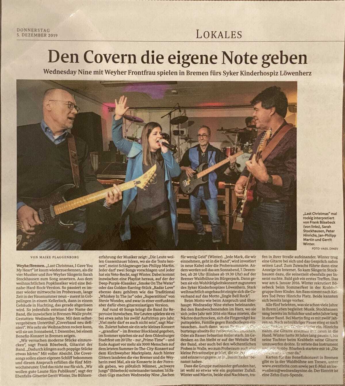 Weser-Kurier Artikel