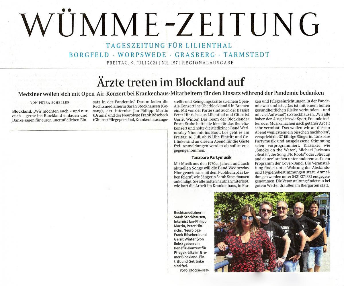 Artikel aus der Wümme-Zeitung