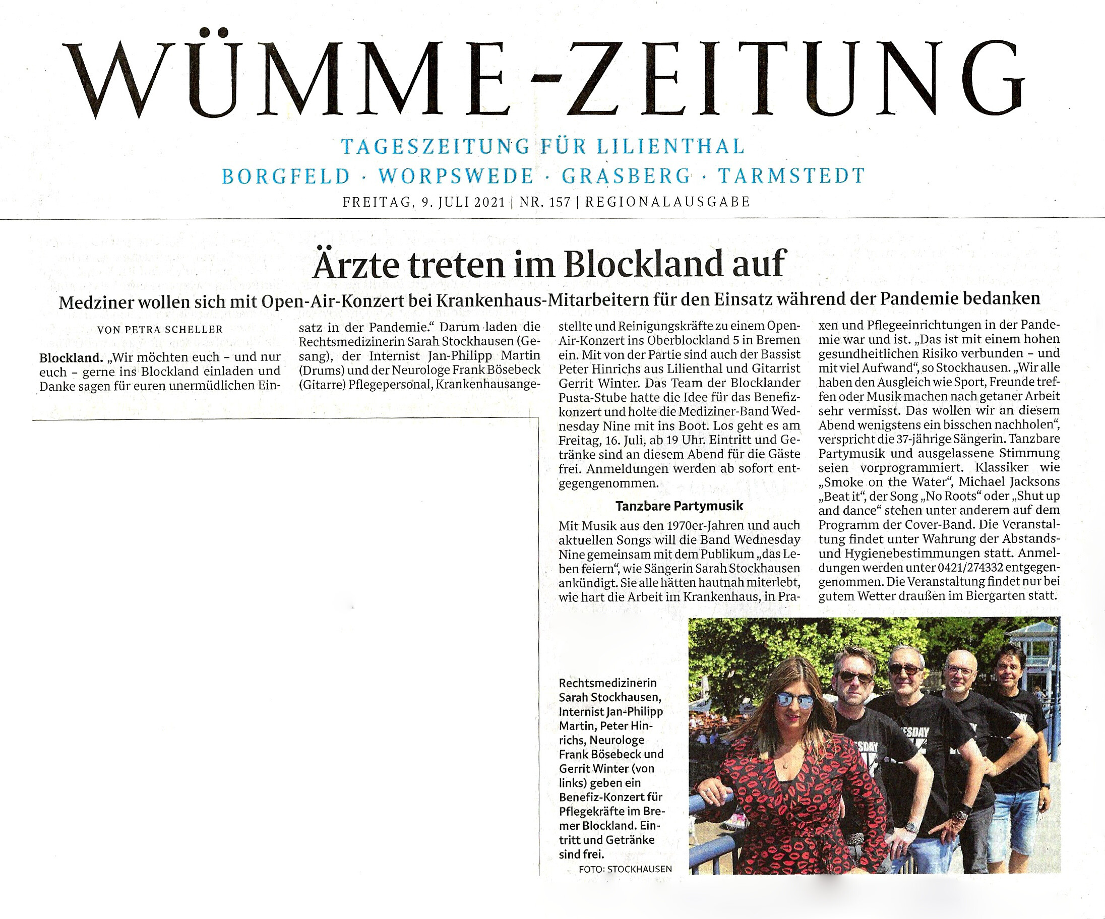 Artikel aus der Wümme-Zeitung